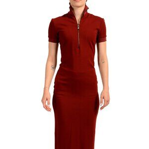 Scuderia Ferrari Women's Vine SS Half Zip Interlock Long Dress US M IT 42